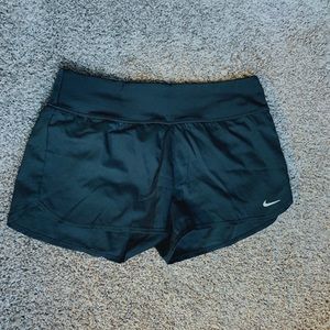 black nike running shorts